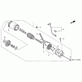 Схема вузла: Стартер електричний для Honda NT650 Deauville