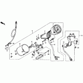 Схема вузла: Спідометр для Honda VT600 Shadow VLX