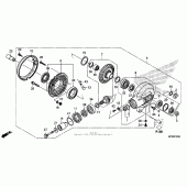 Схема вузла: Final driven gear для Honda VT1300 Stateline