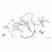 Схема вузла: Сидіння для Honda NC700