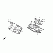 Схема вузла: Клапанна кришка для Honda VFR400