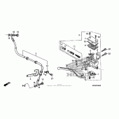 Схема вузла: Передній гальмівний циліндр для Honda CMX250 Rebel