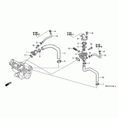 Схема узла: Термостат для Honda CBR900RR CBR954RR Fireblade