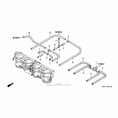 Схема узла: Throttle body (tubing) 99-00 для Honda CBR1100XX Blackbird