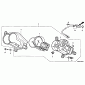 Схема вузла: Панель приладів для Honda VTR1000 Firestorm