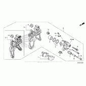 Схема узла: Задний тормозной суппорт для Honda NC700