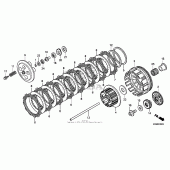 Схема вузла: Зчеплення для Honda CRF250 CRF250R