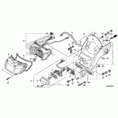 Схема узла: Taillight (2) для Honda VT750 Shadow Spirit