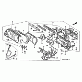 Схема вузла: Панель приладів (ST1100AN / AP / AR) для Honda ST1100 Pan-European