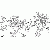 Схема вузла: Захист двигуна для Honda GL1500 Gold Wing Aspencade