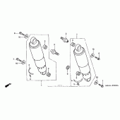Схема вузла: Задній амортизатор для Honda VTX1300