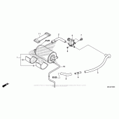 Схема вузла: Система вентиляції бака для Honda VFR1200 Crosstourer