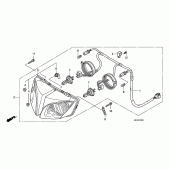 Схема вузла: Фара для Honda CBF1000