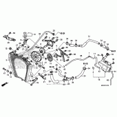 Схема вузла: Радіатор для Honda CBR1000 CBR1000RR Fireblade