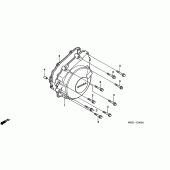 Схема вузла: Кришка генератора для Honda CBF600