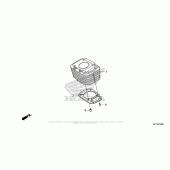 Схема вузла: Cylinder для Honda CRF150 CRF150F