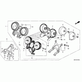 Схема вузла: Панель приладів для Honda CB1100