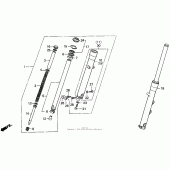 Схема вузла: Vt1100c2front fork для Honda VT1100 Shadow ACE