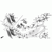 Схема вузла: Радіатор для Honda VT1300 Fury