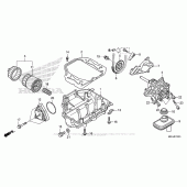 Схема вузла: Масляний насос 1 для Honda VFR1200 Crosstourer