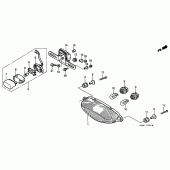 Схема узла: Задний фонарь (Стоп-сигнал) для Honda VTR1000 Firestorm