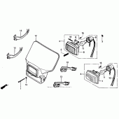 Схема вузла: Фара для Honda XR250