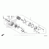 Схема узла: Стартер электрический для Honda NC700