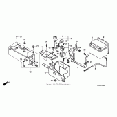 Схема вузла: Акумулятор для Honda VT750 Shadow Spirit