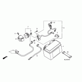 Схема вузла: Акумулятор (CBR1000RR6 / 7) для Honda CBR1000 CBR1000RR Fireblade