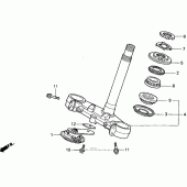 Схема узла: Рулевая траверса для Honda CBR900RR CBR919RR Fireblade