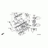 Схема вузла: Right головка циліндра для Honda ST1300 Pan-European