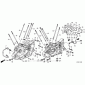 Схема вузла: Картер двигуна для Honda VT1300 Interstate