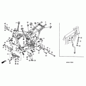 Схема вузла: Рама для Honda NX650 Dominator
