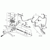 Схема узла: Главный цилиндр сцепления для Honda ST1300 Pan-European
