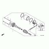 Схема вузла: Стартер електричний (XL125V1 / 2/3/4/5/6) для Honda XL125 Varadero