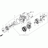 Схема узла: Генератор для Honda GL1500 Gold Wing Interstate