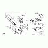 Схема узла: Передний тормозной цилиндр (FJS6001/2/D3/D4/D5) для Honda FJS600 Silver Wing