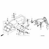 Схема вузла: Заднє крило для Honda VT600 Shadow VLX