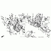 Схема узла: Клапанная крышка для Honda VT1100 Shadow Spirit