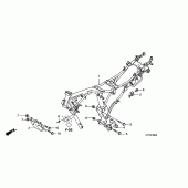 Схема узла: Рама для Honda CBF150