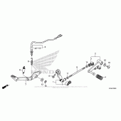 Схема вузла: Педаль (Лапка) для Honda CB300F