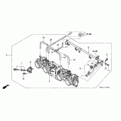 Схема узла: Дроссельная заслонка (ASSY.) для Honda CB1300 Super Four