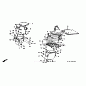 Схема вузла: Cowl pocket для Honda ST1300 Pan-European Police