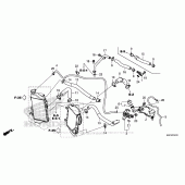 Схема вузла: Патрубок системи охолодження для Honda CRF1000 Africa Twin