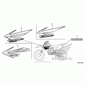 Схема вузла: Mark (1) для Honda CRF150 CRF150RB