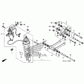 Схема узла: Задний амортизатор для Honda GL1800 Gold Wing