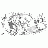 Схема узла: Радиатор для Honda CBR600 CBR600RR