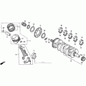 Схема вузла: Crankshaft 96-97 для Honda CBR900RR CBR919RR Fireblade