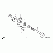 Схема вузла: Балансир для Honda CRF250 CRF250R