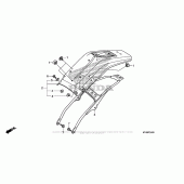 Схема вузла: Заднє крило для Honda XR650